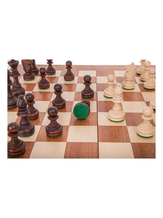 Echecs - Staunton 4 - Acajou