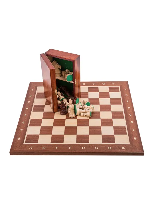 Jeu d'echecs professionnel n ° 6 - Acajou