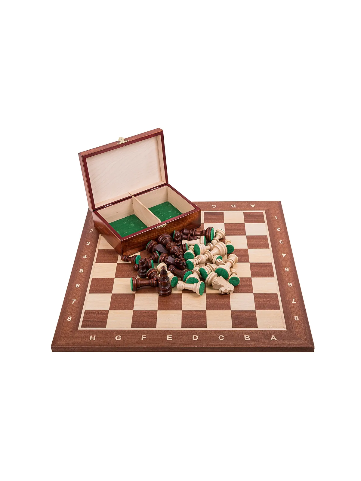 Jeu d'echecs professionnel n ° 6 - Acajou