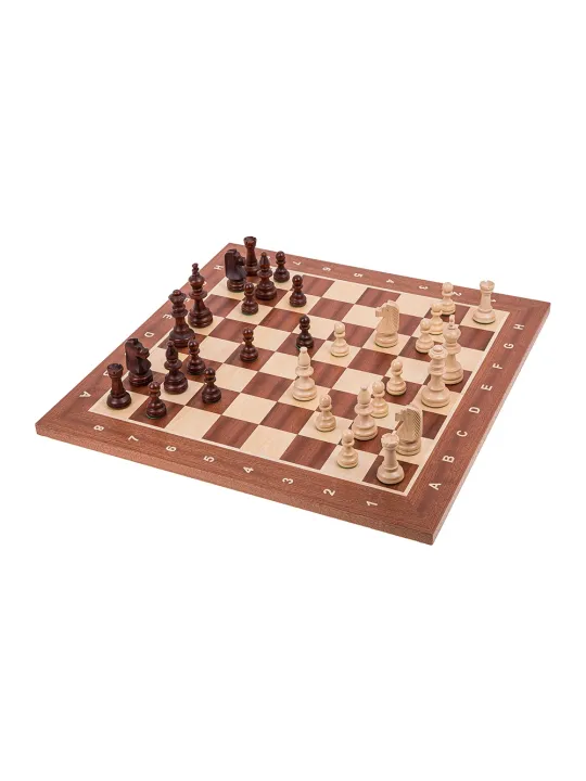 Jeu d'echecs professionnel n ° 6 - Acajou