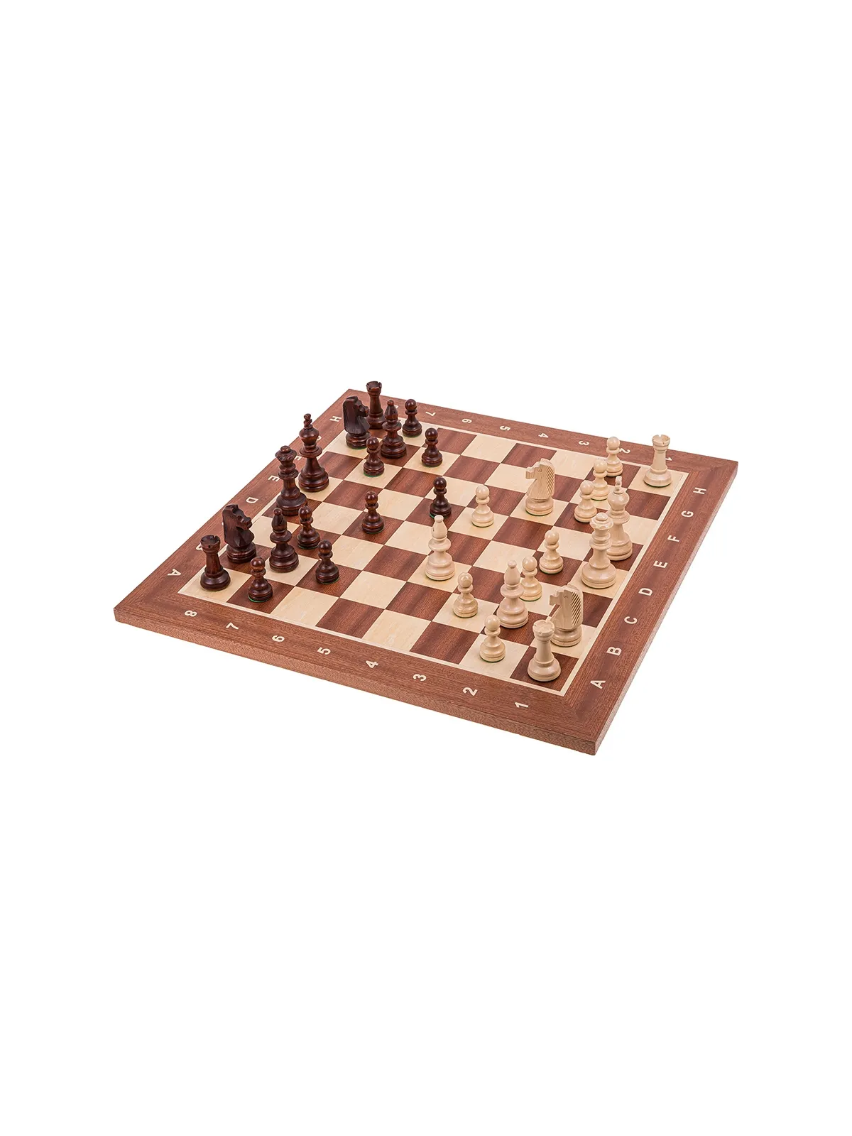 Jeu d'echecs professionnel n ° 6 - Acajou