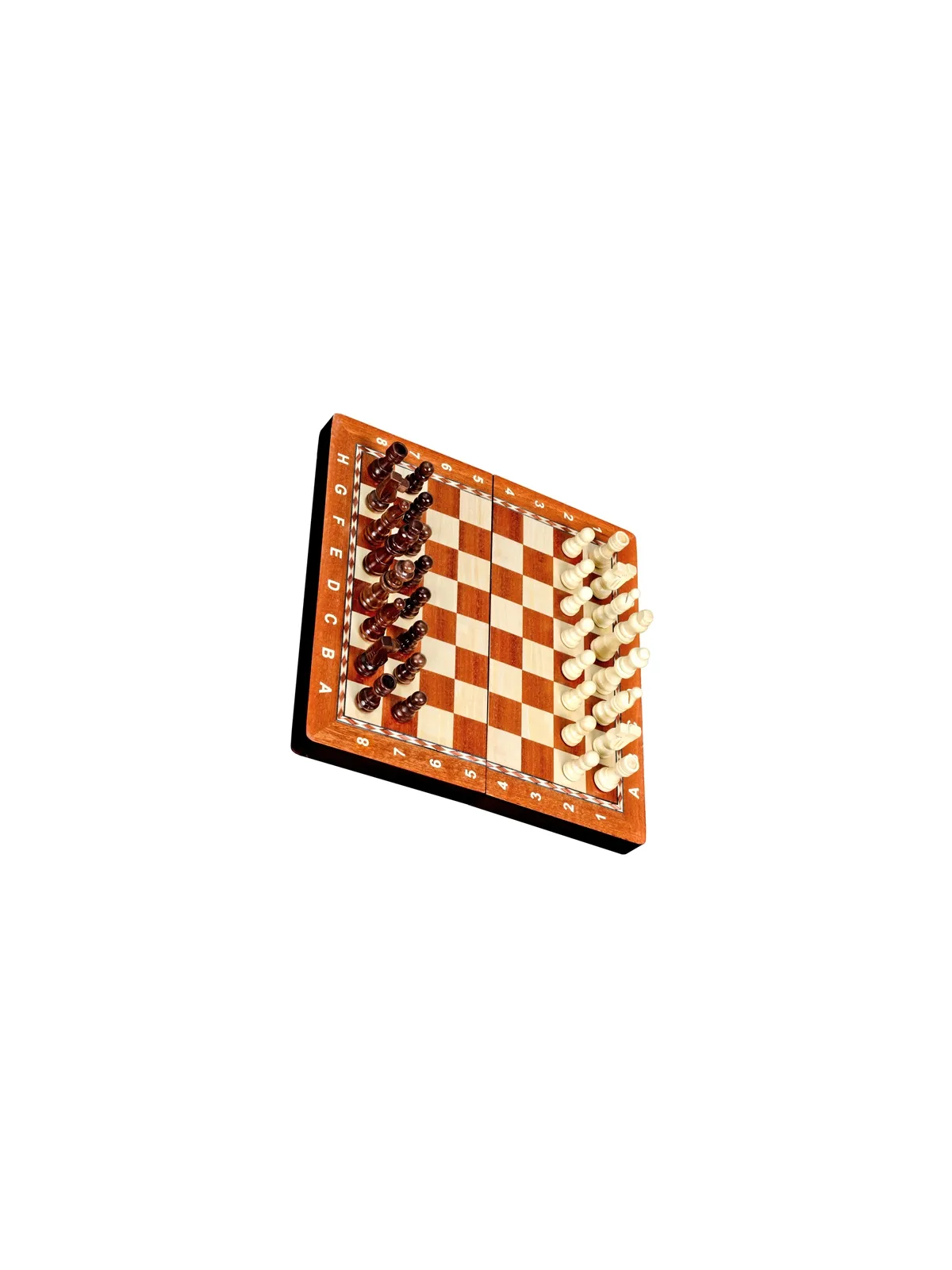 Schach Magnetisch - Mahagoni