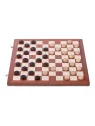 Damespiel 100 - Feld - Mahagoni