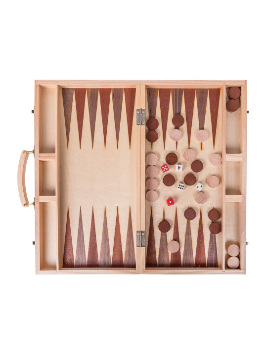 SQUARE Shop - Wooden Backgammon 447 - Beech - Inlay