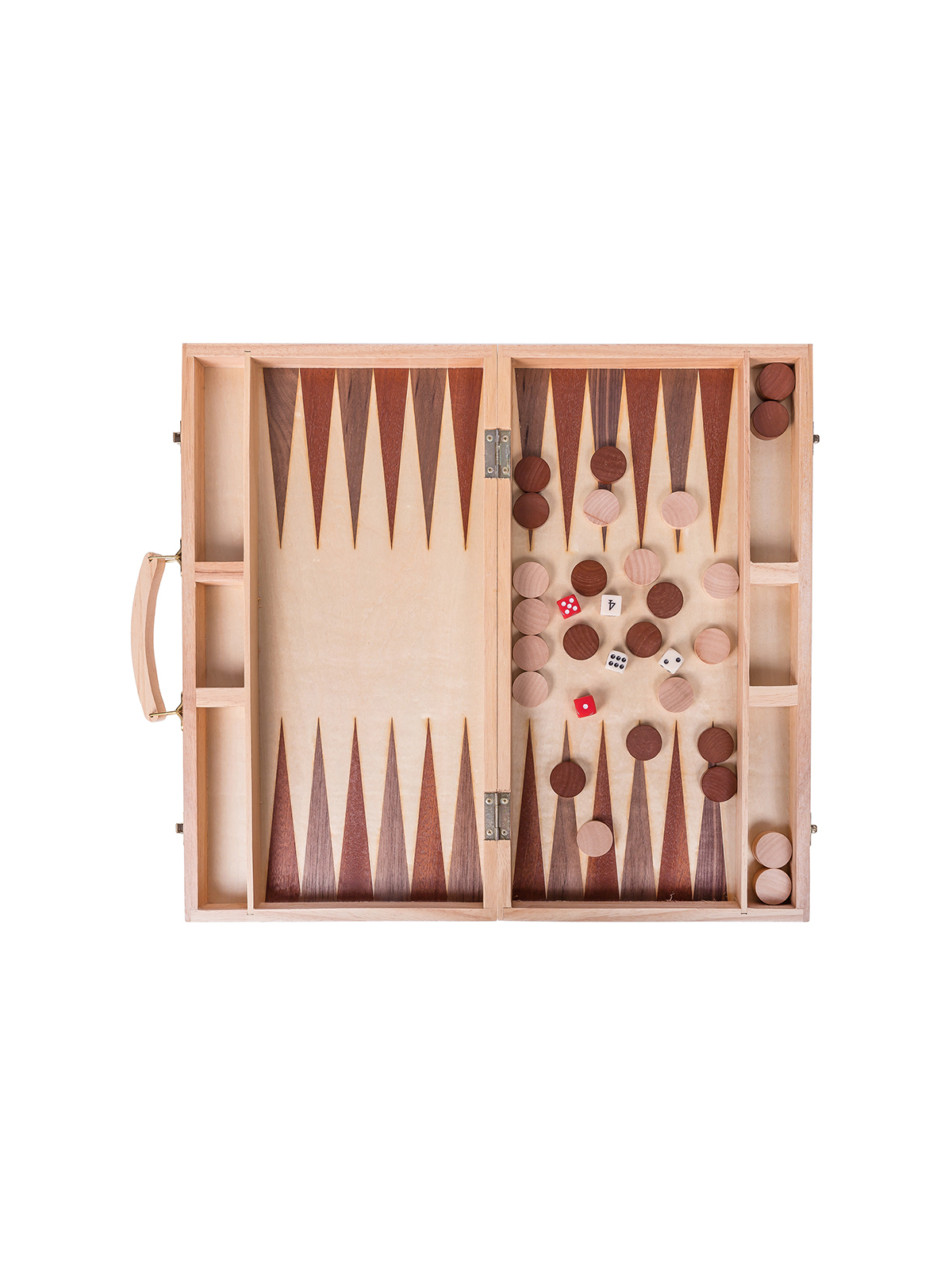 SQUARE Shop - Wooden Backgammon 447 - Beech - Inlay