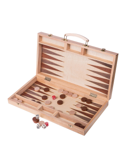 SQUARE Shop - Wooden Backgammon 447 - Beech - Inlay