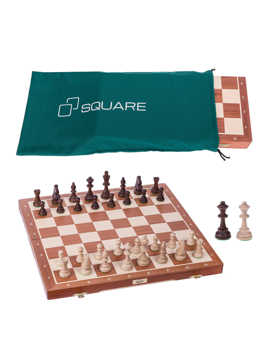 SQUARE - Boutique déchecs - Echecs - Staunton 6 - Acajou Excluisve