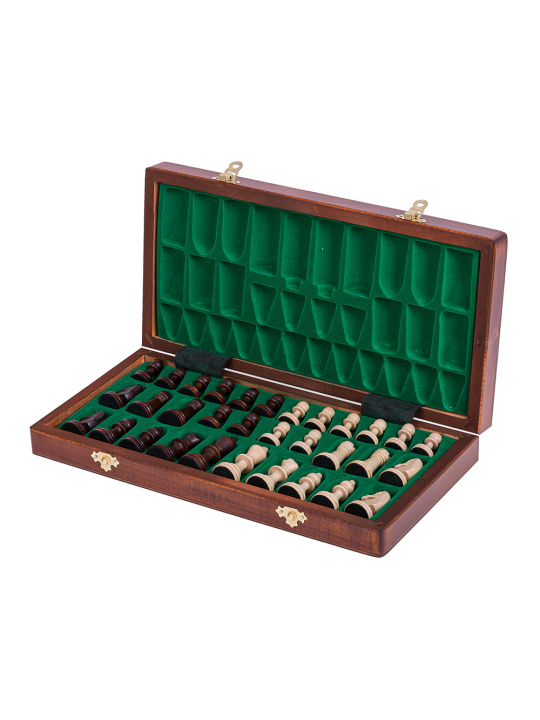 SQUARE - Chess Magnetic - Staunton 3 - Mahogany - Online Chess Shop