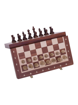 SQUARE - Chess Magnetic - Staunton 3 - Mahogany - Online Chess Shop