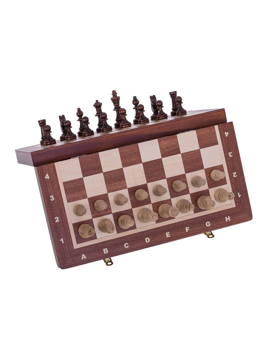 SQUARE - Chess Magnetic - Staunton 3 - Mahogany - Online Chess Shop