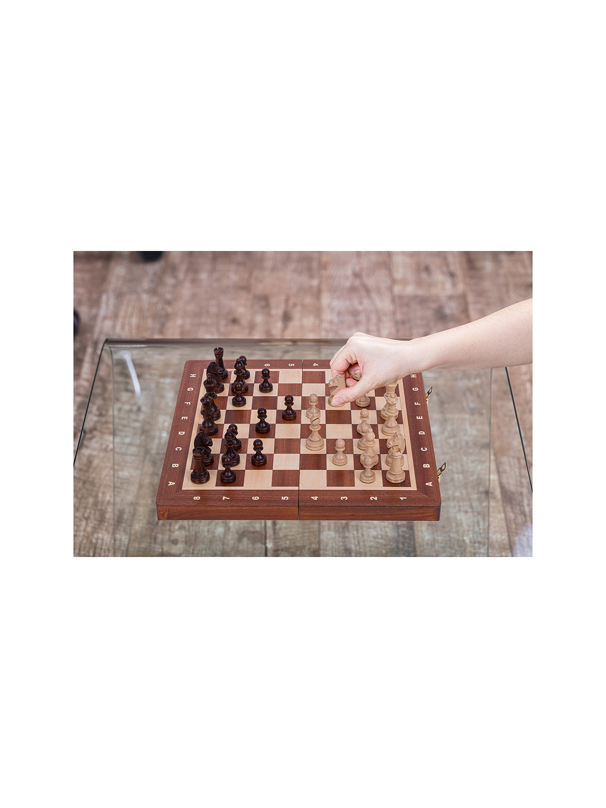 SQUARE - Ajedrez Magnético - Staunton 3 - Caoba