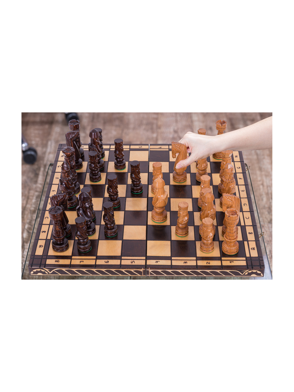 SQUARE - Échecs en bois César