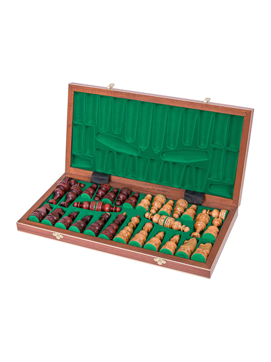 SQUARE - Wooden Chess Set Moselle - Carved
