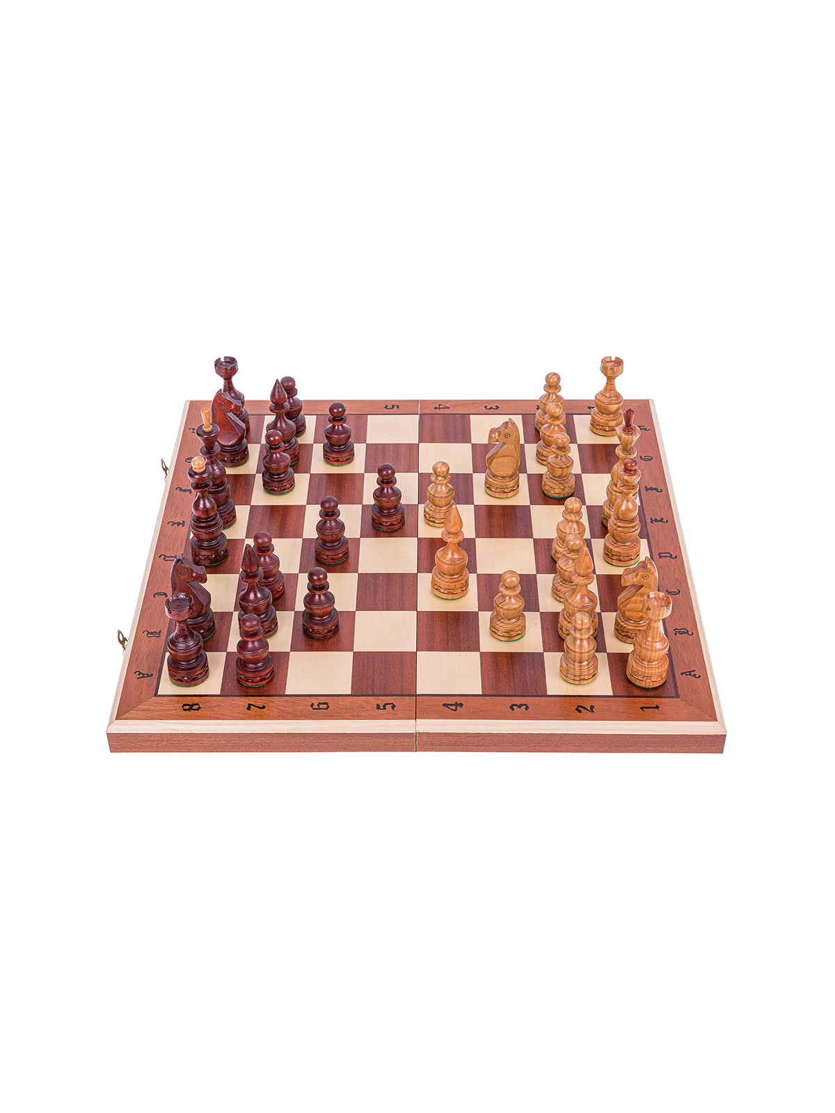 SQUARE - Wooden Chess Set Moselle - Carved