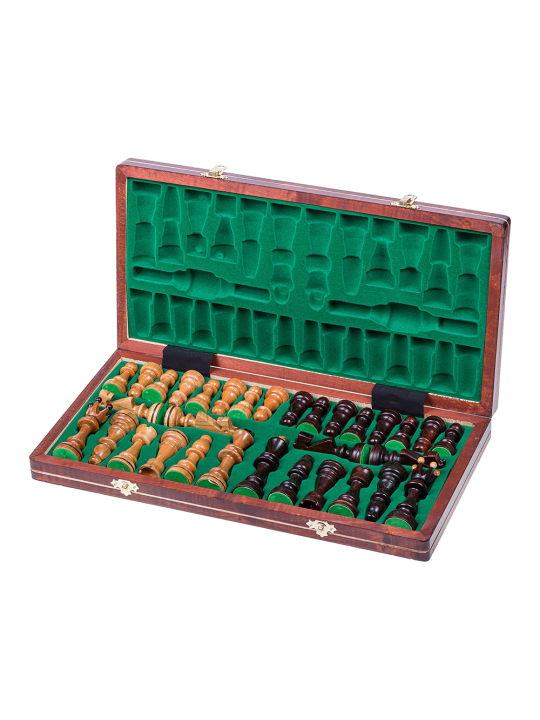 SQUARE - Schach aus Holz - Senator II - 40 x 40 cm