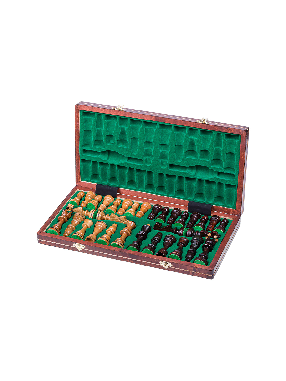 SQUARE - Schach aus Holz - Senator II - 40 x 40 cm