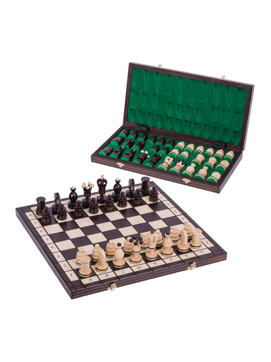 SQUARE - Wooden Chess Set - Kingdom Incrustation