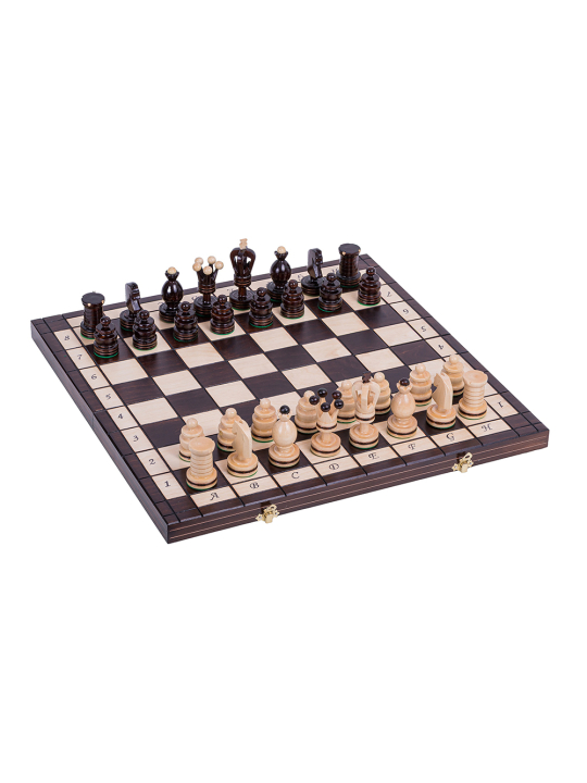 SQUARE - Wooden Chess Set - Kingdom Incrustation