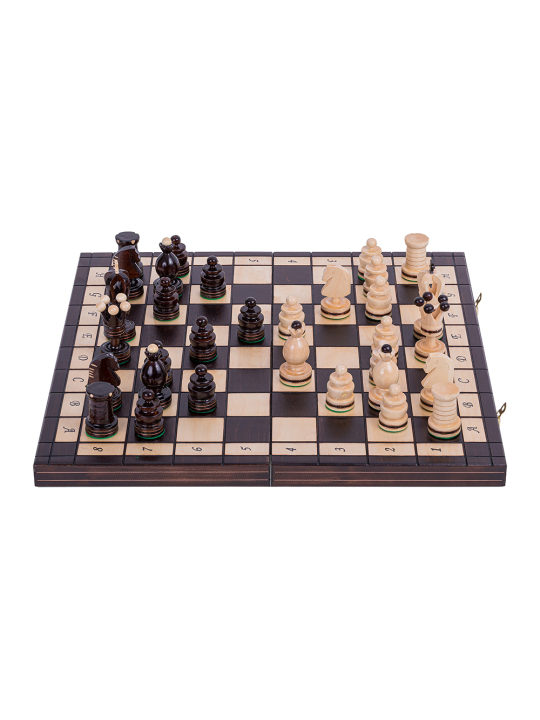 SQUARE - Wooden Chess Set - Kingdom Incrustation
