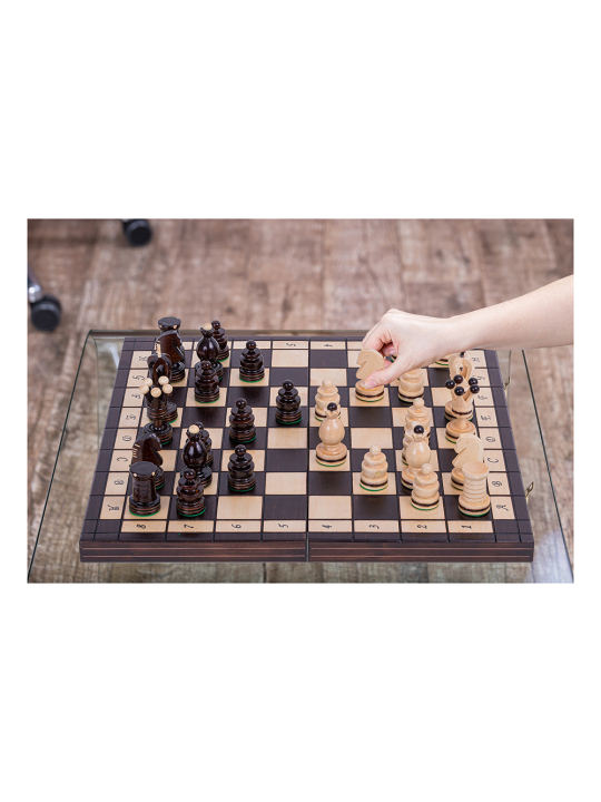 SQUARE - Wooden Chess Set - Kingdom Incrustation