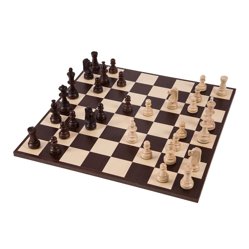 Pro Schach Set Nr 6 Basic Schachbrett  & Schachfiguren aus Kunststoff SQUARE 