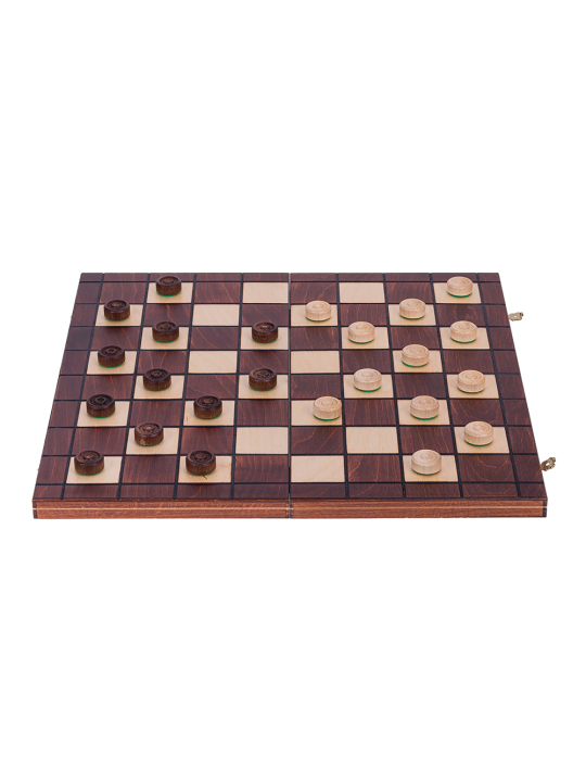 SQUARE - Wooden Checkers 64 - Fields