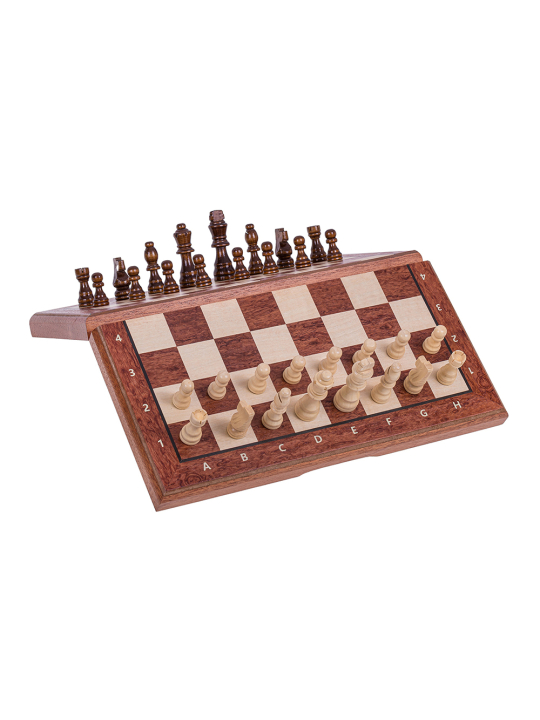 SQUARE - Chess Magnetic 380 - Mahogany - Online Chess Shop