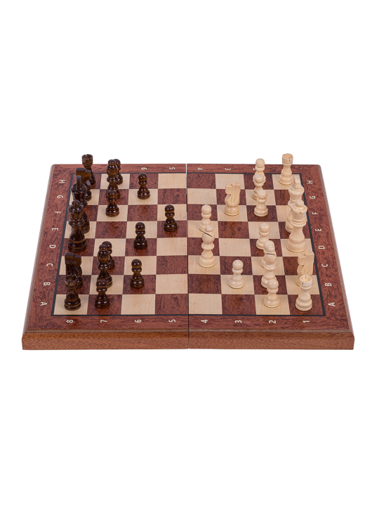 SQUARE - Chess Magnetic 290 - Mahogany - Online Chess Shop