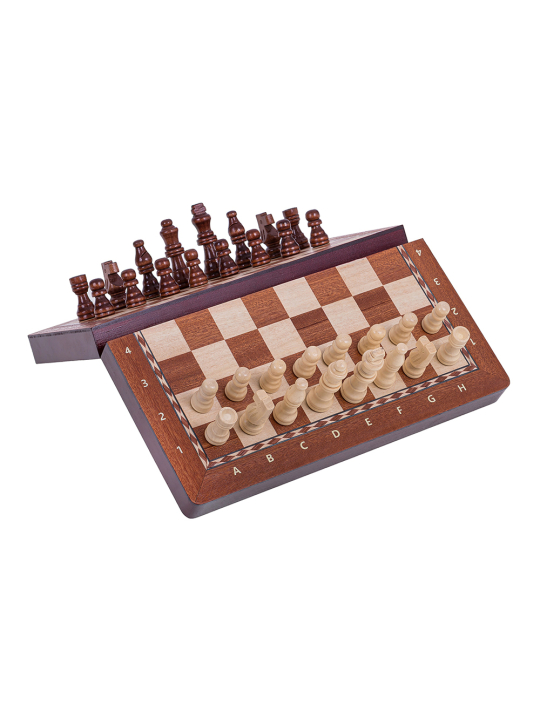 SQUARE - Chess Magnetic 290 - Mahogany - Online Chess Shop