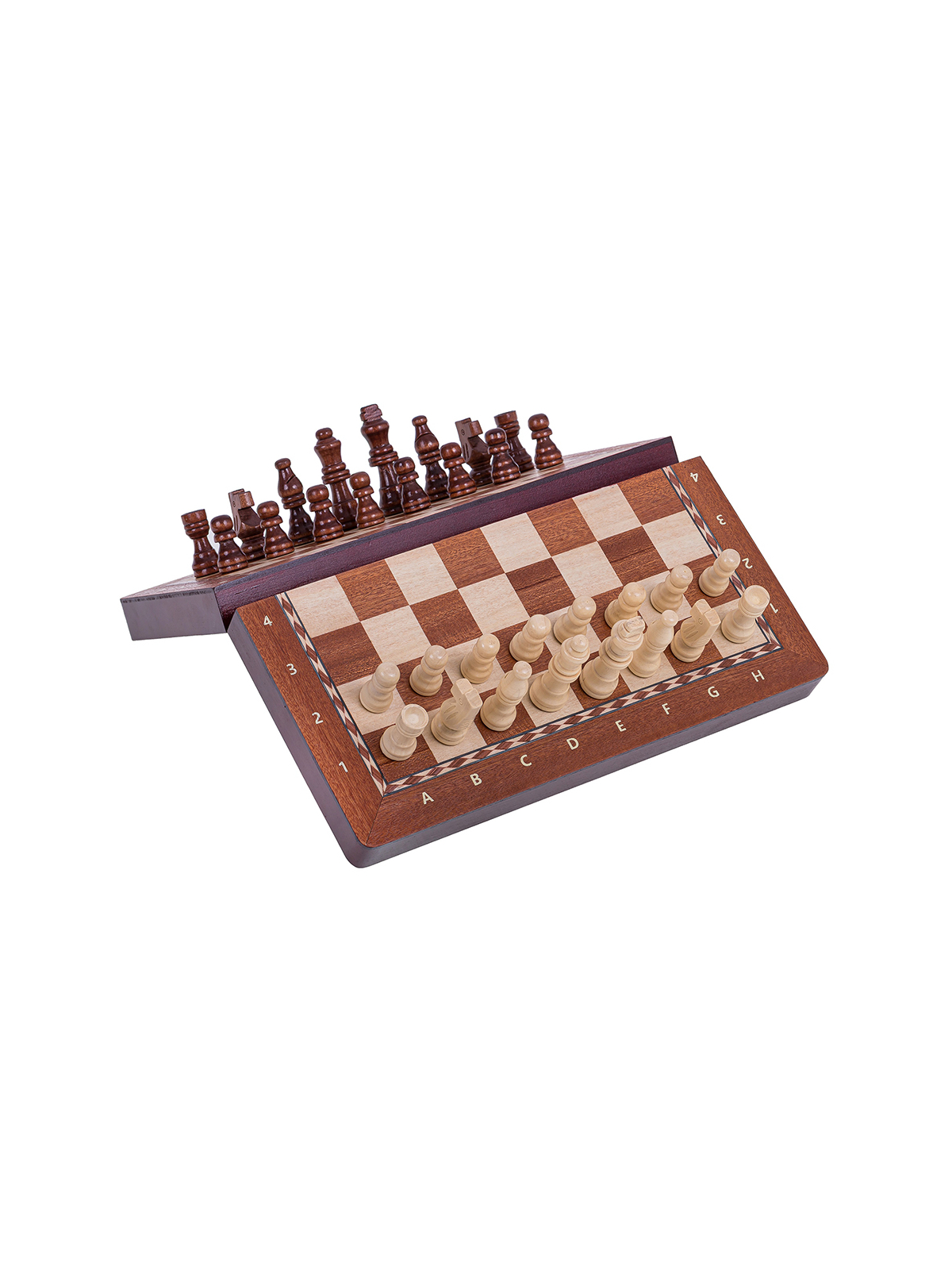 SQUARE - Schach Magnetisch 290 - Mahagoni - Online Schach Shop