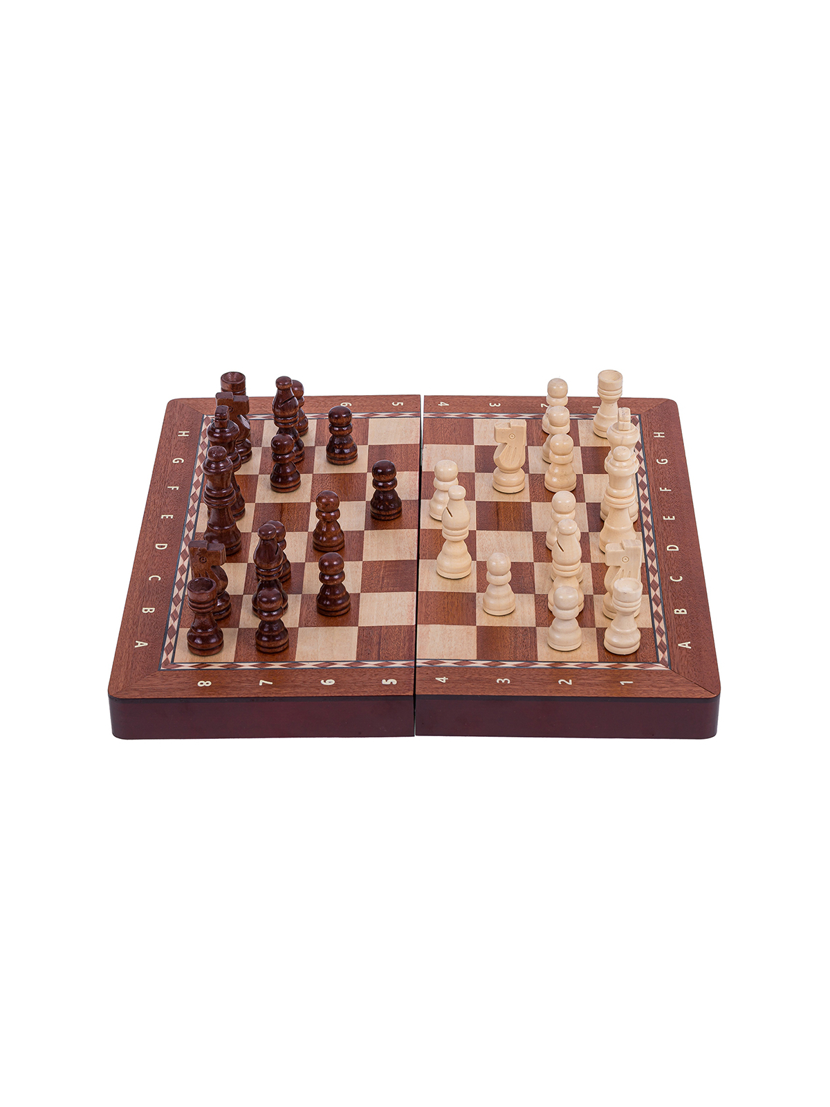 SQUARE - Chess Magnetic 290 - Mahogany - Online Chess Shop