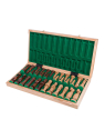 SQUARE - Wooden Chess Set SPAIN - Oak - Carved