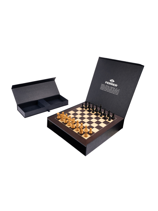 SQUARE - Wenge Barcelona Deluxe - Zestaw szachowy