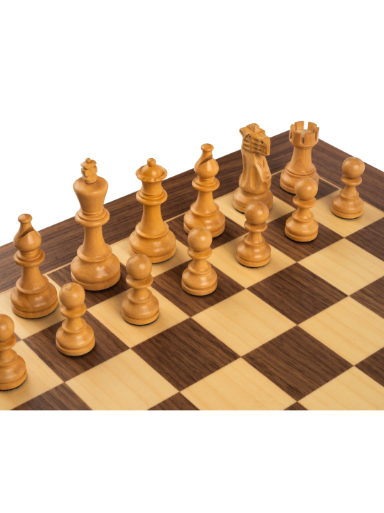 SQUARE- Online Chess Shop - Walnut Barcelona Deluxe - Chess Set