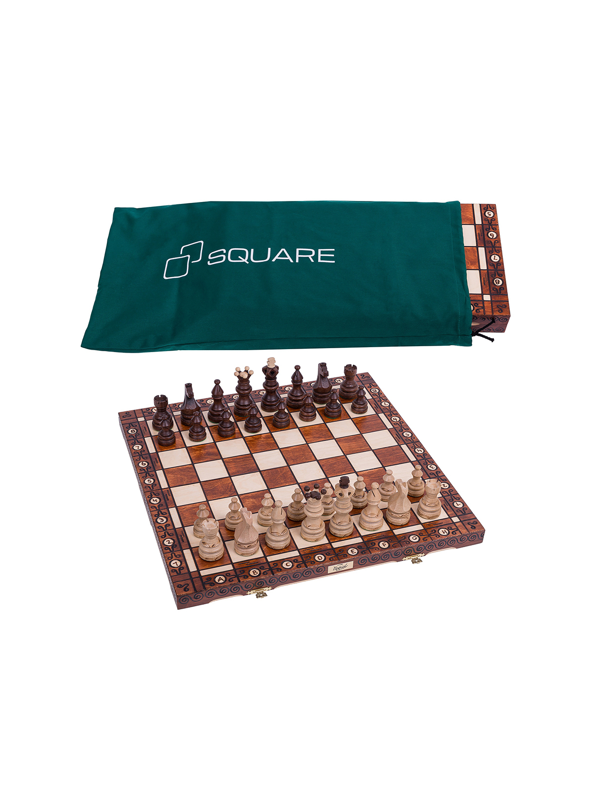 SQUARE - Ajedrez de madera Imperator + Bolsa