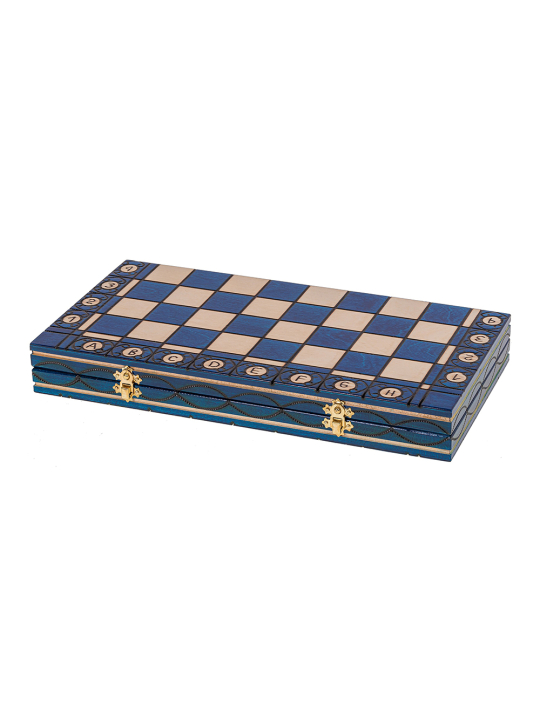 SQUARE - Wooden Chess Set Senator Blue