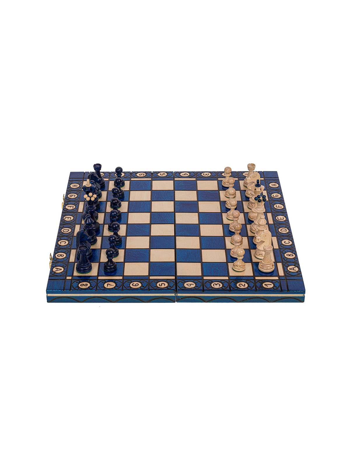 SQUARE - Szachy drewniane Senator Blue - sklep - square-game.eu