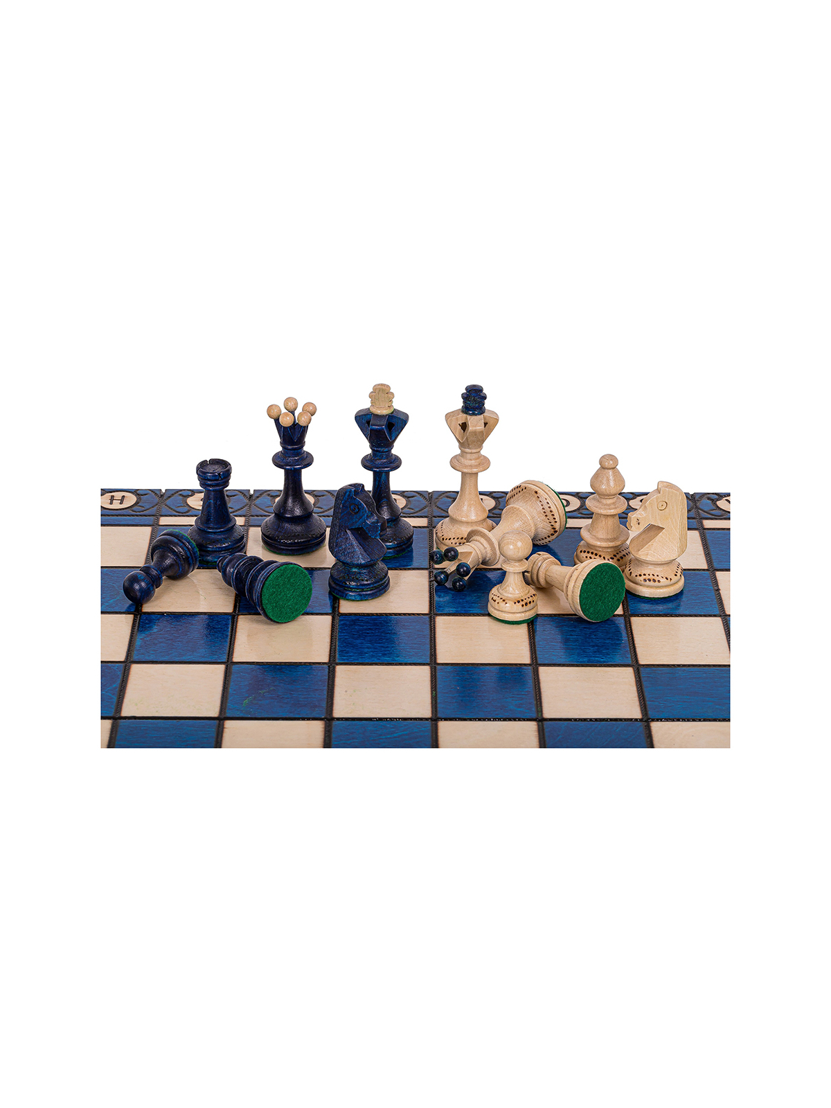 SQUARE - Wooden Chess Set Senator Blue