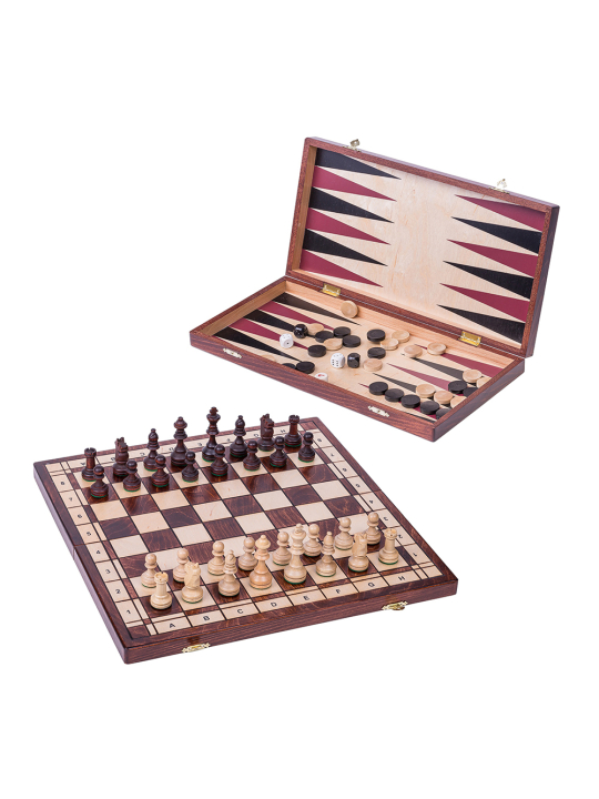 SQUARE - Spiel Senator - Schach + Dame + Backgammon