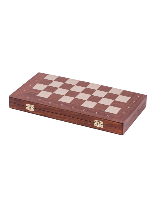 SQUARE - Chess + Checkers - XL- Mahogany - Online Chess Shop