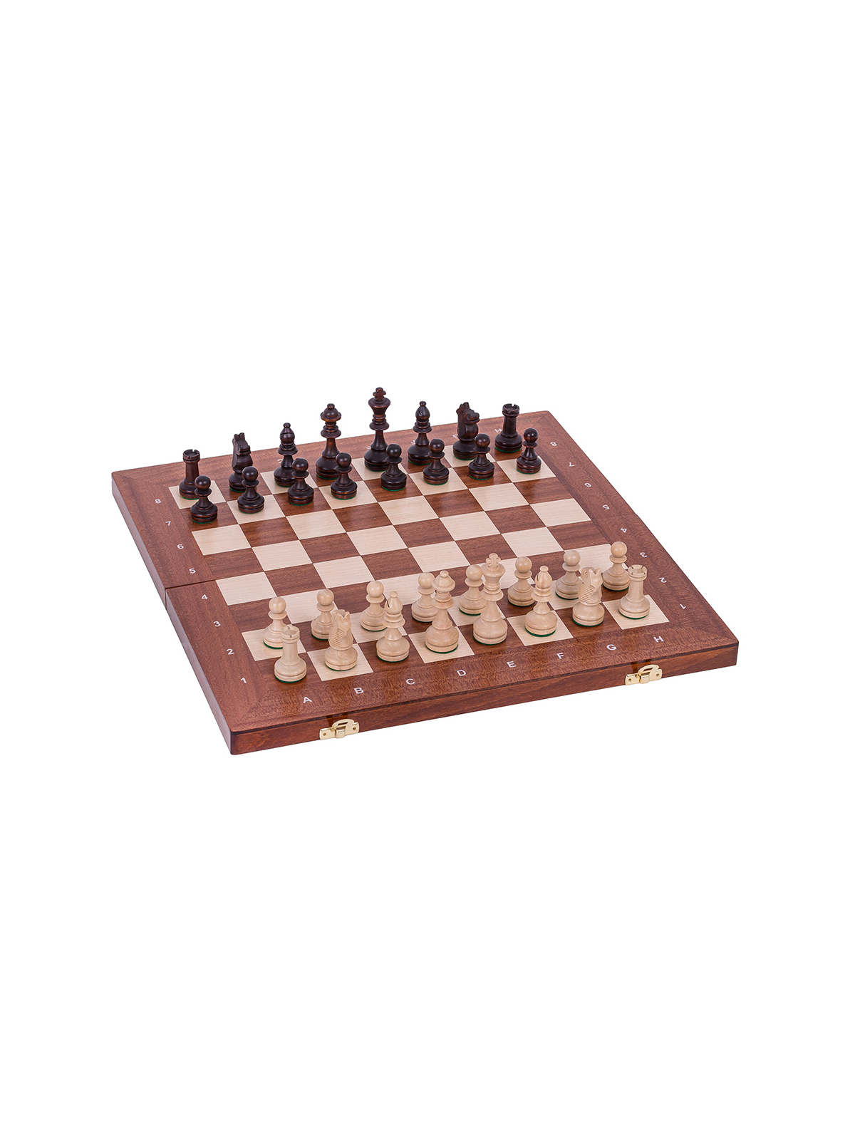 SQUARE - Chess + Checkers - XL- Mahogany - Online Chess Shop