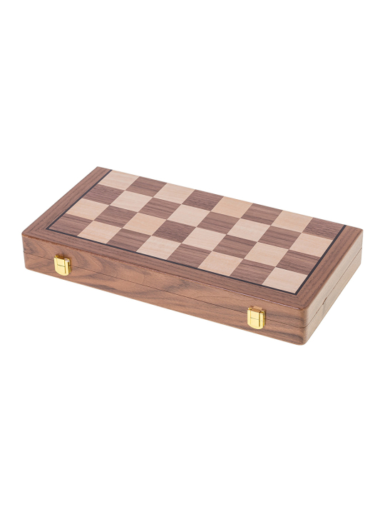 SQUARE - Schach Dame Magnetisch 380 - Nuss - Online Schach Shop