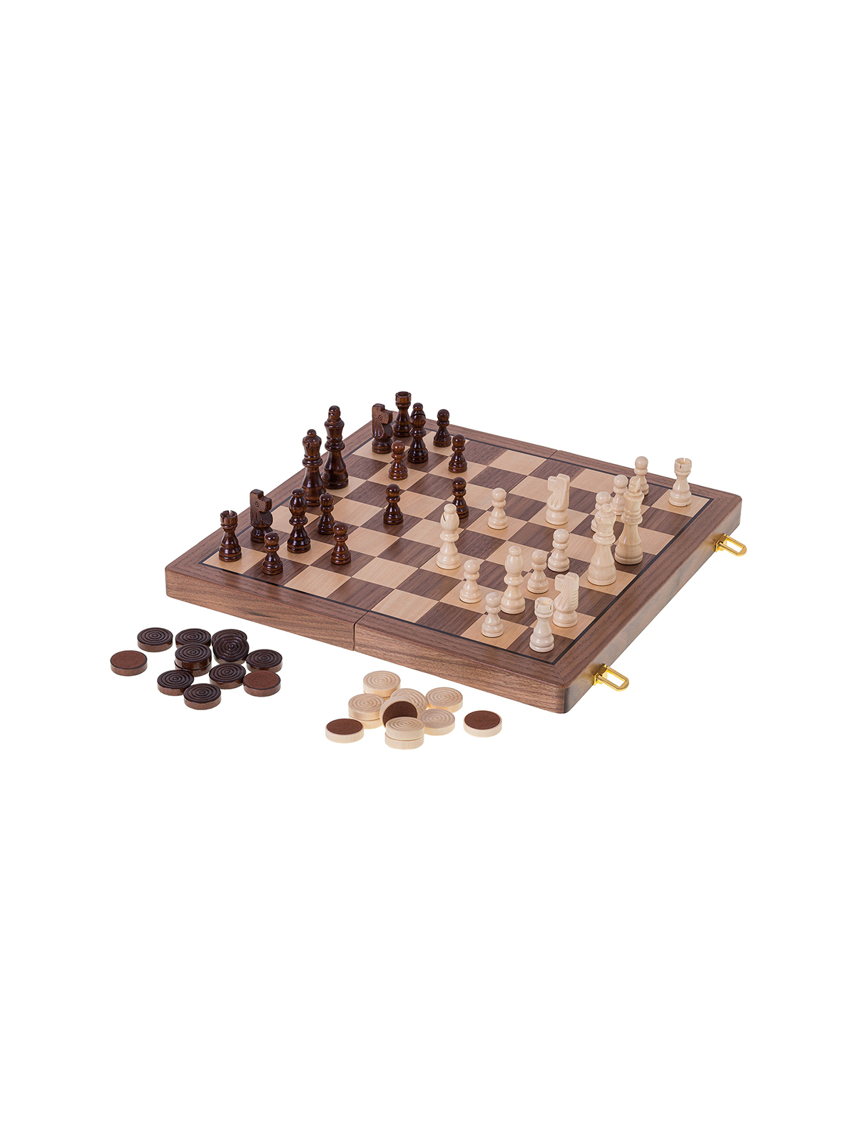 SQUARE - Echecs Dames Magnétique 380 - Noyer - Boutique en ligne