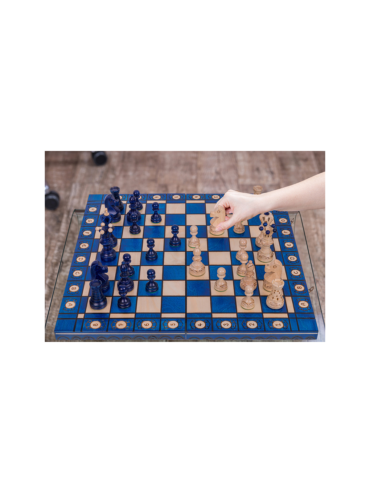 SQUARE - Wooden Chess Set Ambasador Green