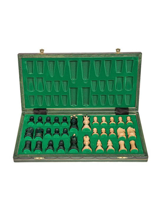SQUARE - Wooden Chess Set Senator Blue