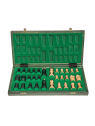 SQUARE - Szachy drewniane Senator Green- sklep - square-game.eu