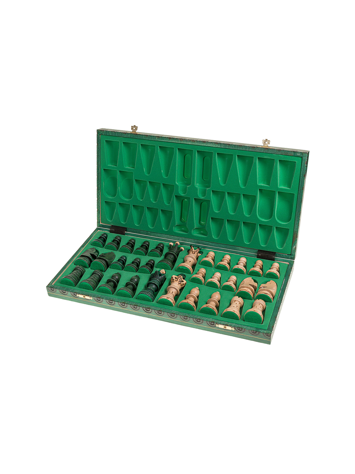 SQUARE - Wooden Chess Set Ambasador Green