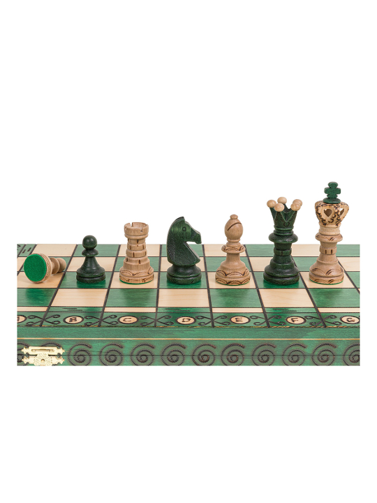 SQUARE - Wooden Chess Set Ambasador Green