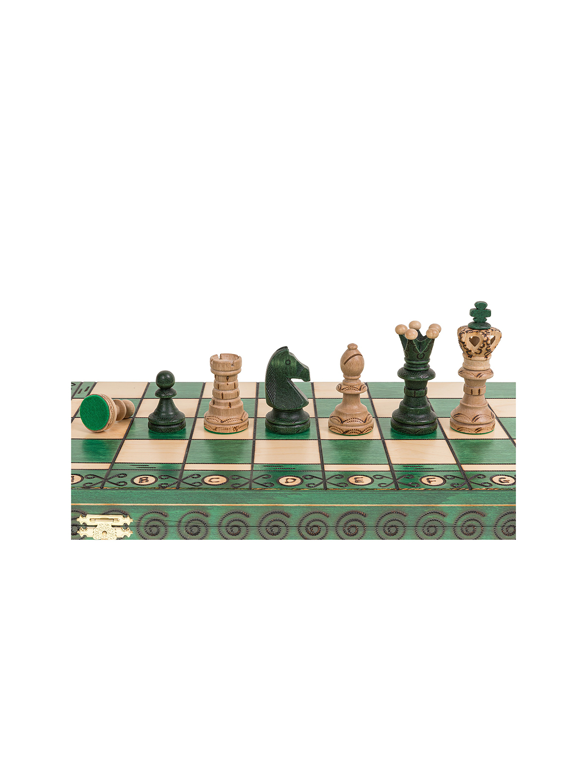 SQUARE - Wooden Chess Set Ambasador Green