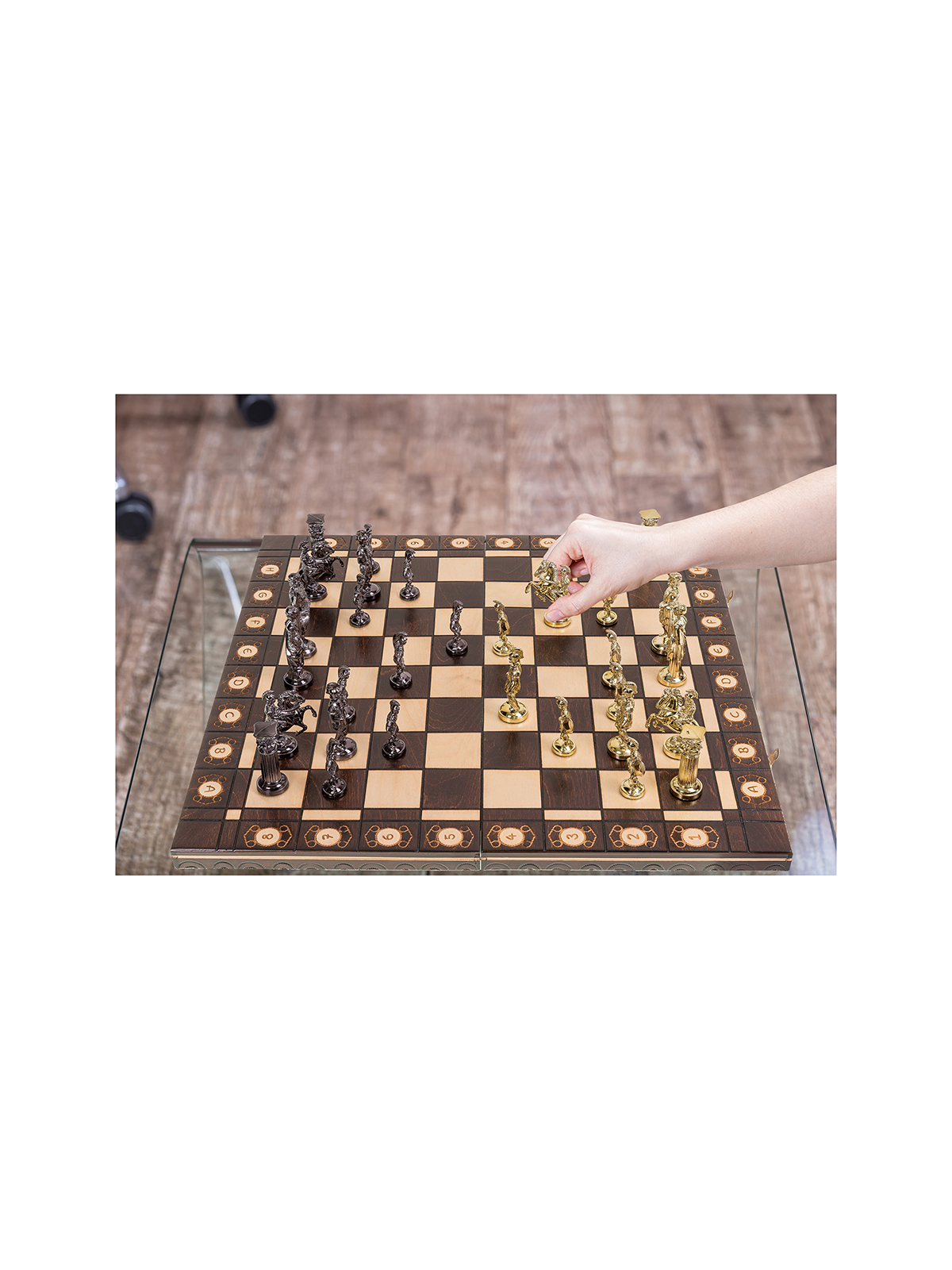 SQUARE - Echecs Romain - Gold Edition - Boutique déchecs en ligne